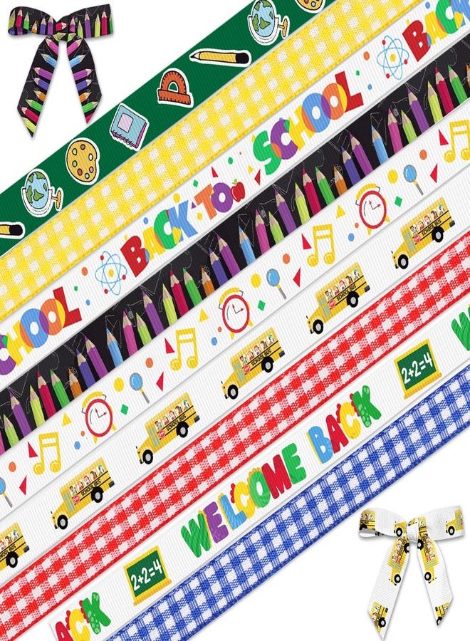 Hying Ribbon for Gift Wrapping - Back to School Grosgrain Ribbon, Kindergarten Decoration DIY Party Decor, 4/5 x 3/8" X 20 Yards - Image 1
